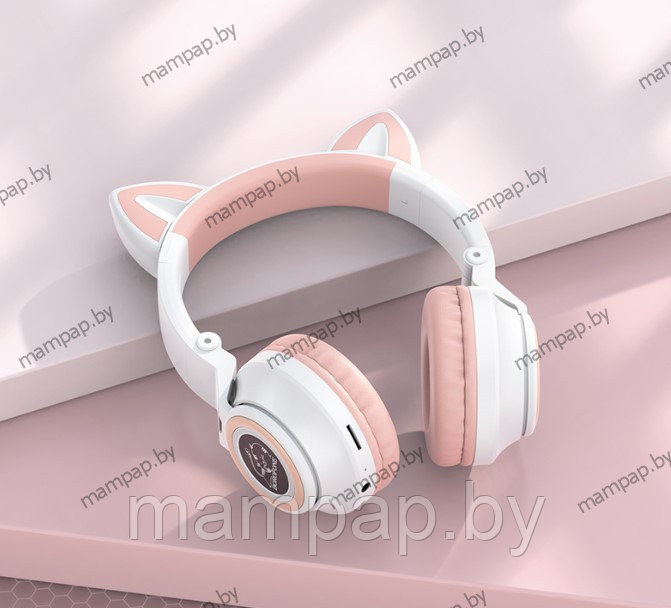 Borofone BO18 Bluetooth-наушники с Кошачьими Ушками Cat Ear - фото 2 - id-p191485327