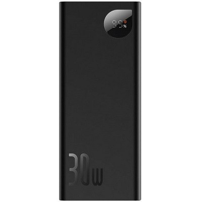 Внешний аккумулятор Baseus Adaman Metal Digital Display Fast charge Power Bank 20000mAh 30W PPAD030001 черный - фото 1 - id-p191490661