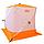 Зимняя палатка куб для рыбалки СЛЕДОПЫТ 1,5 х1,5 м, Oxford 210D PU 1000, 2-местная, цв. бело-оранж., фото 6