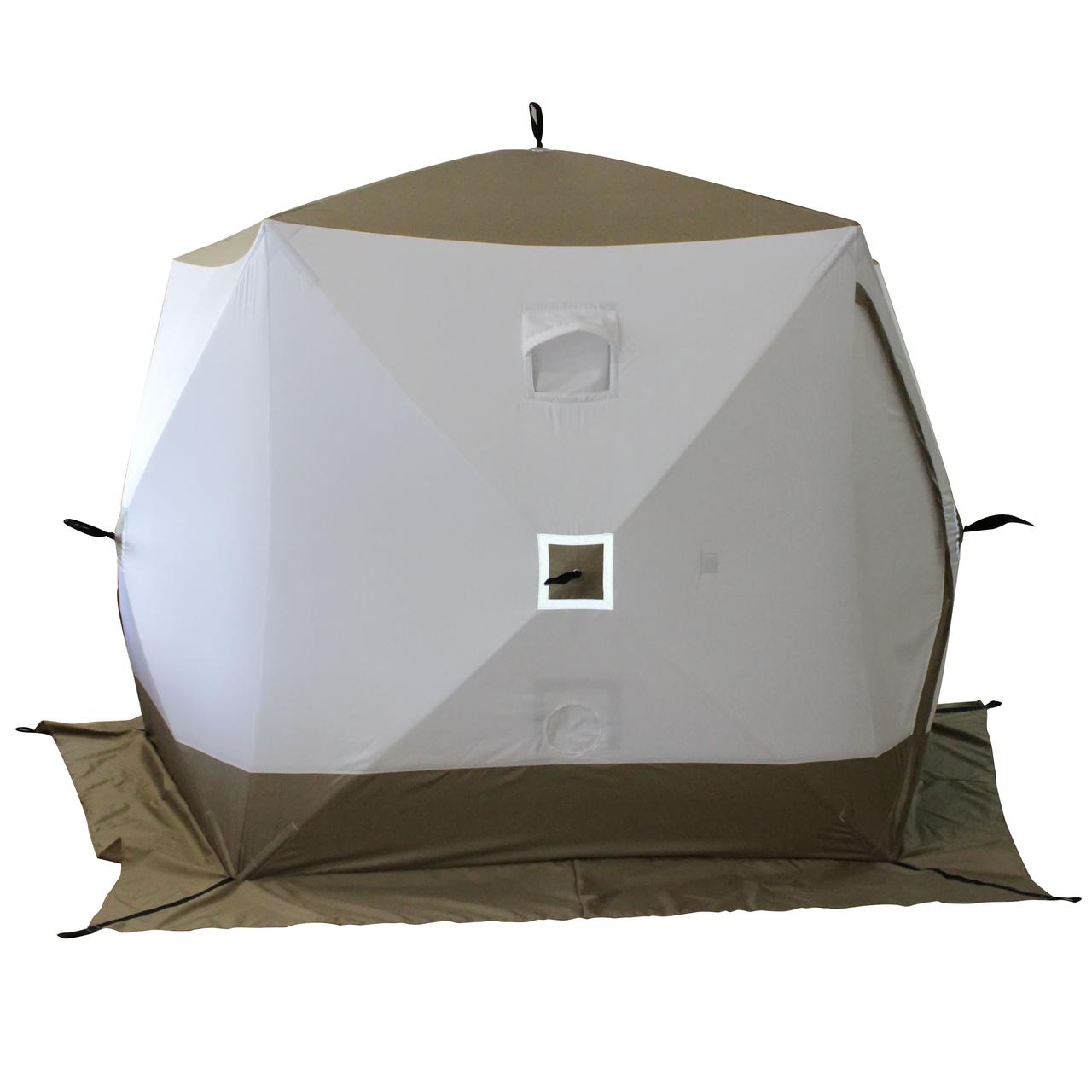 Зимняя палатка куб для рыбалки СЛЕДОПЫТ Premium 5 стен (1,8х1,75 м), h-2,05 м, 5-ти местная, 3 слоя, цв. - фото 6 - id-p191520260