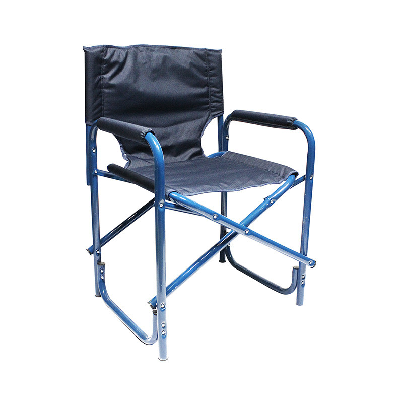 Кресло складное "СЛЕДОПЫТ" 585х450х825 мм, сталь 25 мм, синий, арт. PF-FOR-SK06