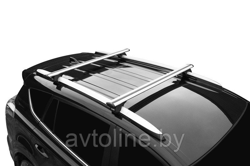 Багажник Lux Классик ДТ-120 на рейлинги с поперечинами 1,2м аэро-травел (82мм) - фото 3 - id-p127454794