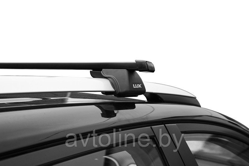 Багажник Lux Классик ДЧ-120 на рейлинги с поперечинами 1,2м прямоугольными в пластике - фото 5 - id-p127459299