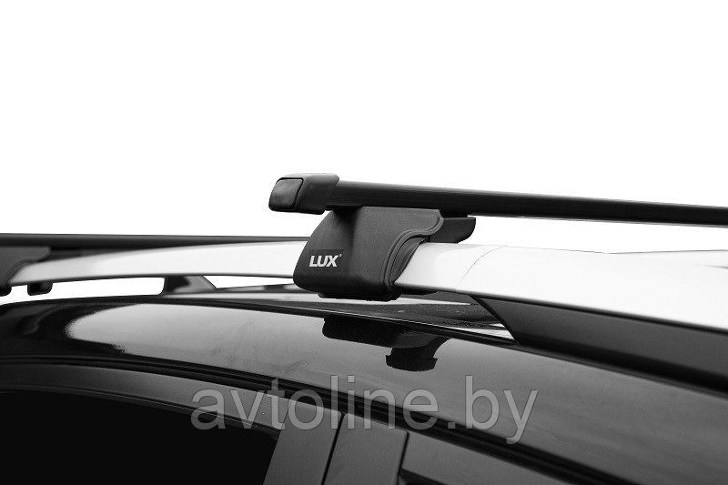 Багажник Lux Классик ДЧ-130 на рейлинги с поперечинами 1,3м прямоугольными в пластике - фото 6 - id-p127459653