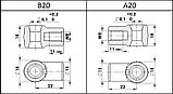 Подсоединение для газовых пружин A20-B20, фото 2