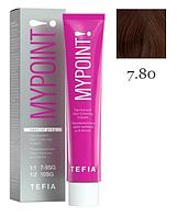 Перманентная крем-краска для седых волос MYPOINT SPECIAL GREY, тон 7.80 блондин коричневый для седых (TEFIA)