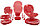 N5273 Столовый сервиз Luminarc Carina Constellation Red, 46 предметов, 6 персон, набор тарелок, фото 3