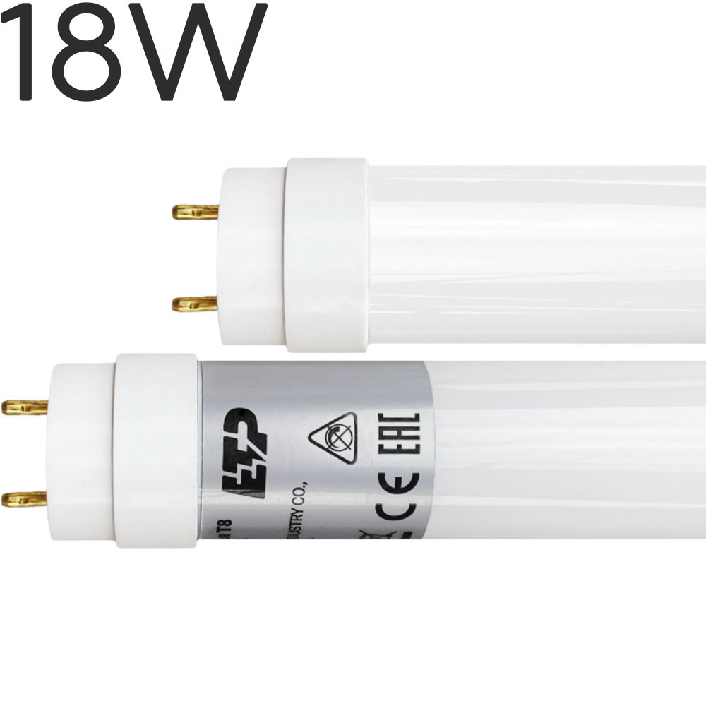 Лампа светодиодная T8 LED-T8-G13-ST 18W 1200mm 6500K ETP - фото 1 - id-p154928826