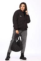 Женская осенняя черная куртка Lady Secret 6347 черный 52р.