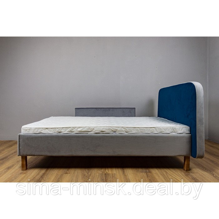 Кроватка «Седьмое небо» «Велутто», 160х80 см, цвет серый/синий - фото 5 - id-p191529657