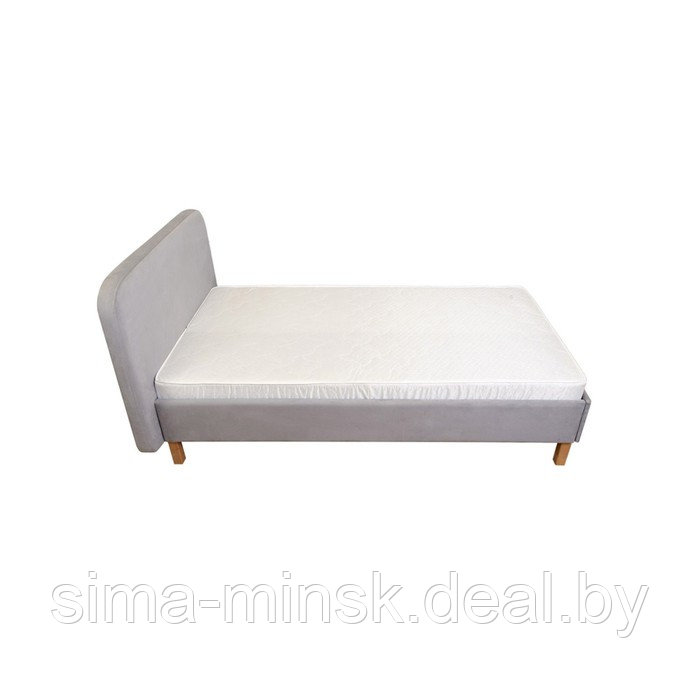 Кроватка «Седьмое небо» «Велутто», 160х80 см, цвет серый/серый - фото 1 - id-p191529661