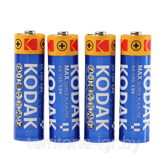 Батарейки Max super alkaline LR6/10 AA Kodak - фото 1 - id-p191567018