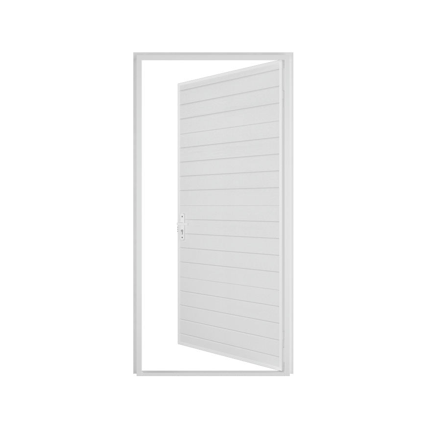 Гаражная дверь DoorHan "Ультра" 980 x 2050 мм, Белый, Левое - фото 2 - id-p191566885