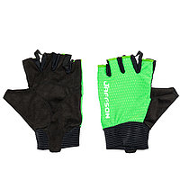 Велоперчатки JAFFSON SCG 46-0479 размер L, чёрно-зелёные