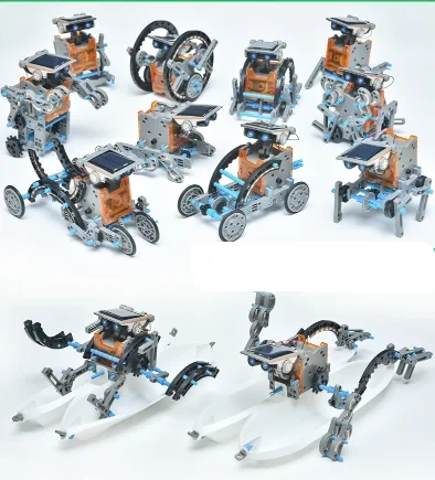 Робот-конструктор на солнечной батарее Solar Robot 14 в1+ подарок - фото 4 - id-p191583213