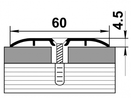 Профиль стыкоперекрывающий ПС 07-1 дуб шато 60мм длина 900мм - фото 2 - id-p191582728