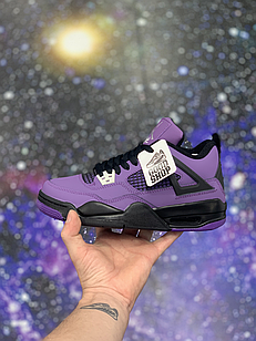 Кроссовки Jordan 4 Retro Travis Scott Cactus Jack Purple