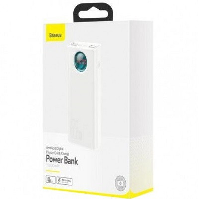 Внешний аккумулятор Baseus Amblight Digital Display Fast Charge Power Bank PPLG000101 30000mAh (с кабелем - фото 6 - id-p191661845