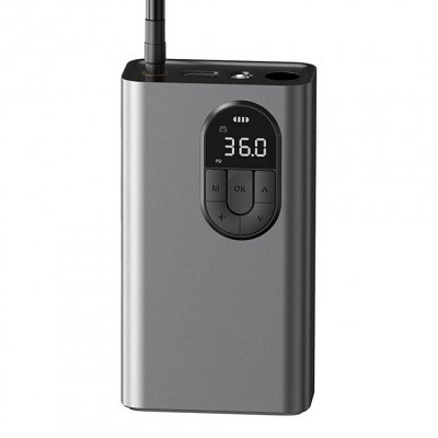 Портативный компрессор для автомобиля насос BASEUS Energy Source Inflator Pump 54W, 150PSI (CRCQB02-0A) серый - фото 1 - id-p191661849