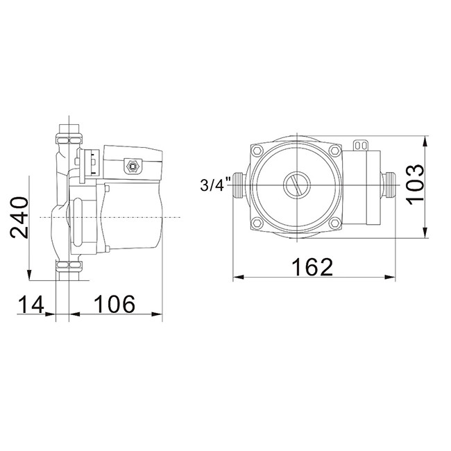 Насос циркуляционный AQUALINK 15-9 160 для смесительного узла - фото 5 - id-p191696376