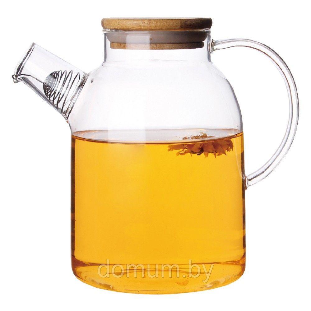 Жаропрочный стеклянный заварочный чайник 1.6л Mercury Haus MC-6497 - фото 3 - id-p191700714