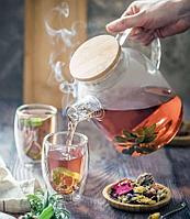 Жаропрочный стеклянный заварочный чайник 1.6л Mercury Haus MC-6497, фото 2