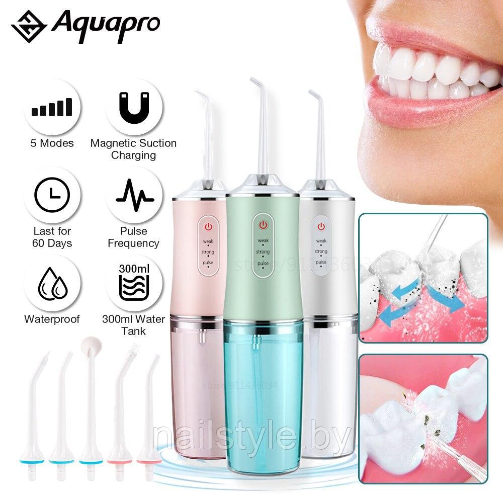 Ирригатор (флоссер) для гигиены полости рта Oral Irrigator 4 сменные насадки - фото 3 - id-p191700813