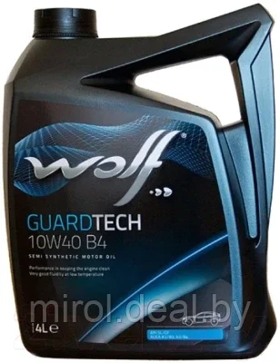 Моторное масло WOLF Guardtech B4 10W40 / 23127/4 - фото 1 - id-p191701199