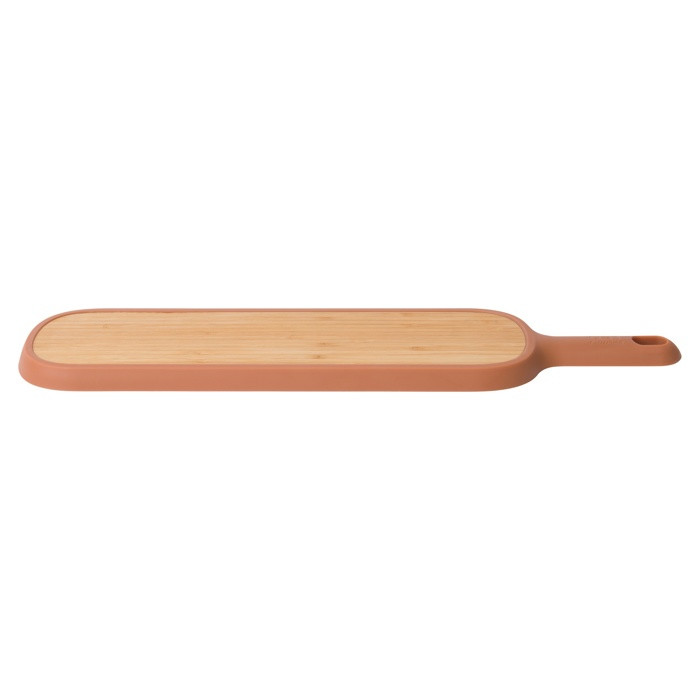 Доска разделочная BergHOFF Leo 3950087 бамбуковая с ручкой 44*10*1,5 см + нож для хлеба - фото 2 - id-p177338598