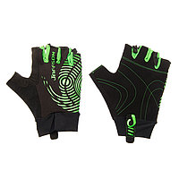 Велоперчатки JAFFSON SCG 46-0336 размер S, чёрно-зелёные