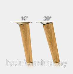 Мебельные ножки с креплением для кофейного стола  из дуба и ясеня. h=400*45*25 Шлифованные под покрытие.