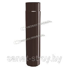 Труба соединительная D90х1000 GS lite (ПЭ-01-7024-0.5) RAL 7024 Серый графит RAL 8017 Коричневый шоколад