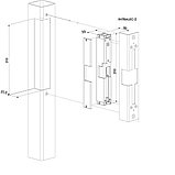 Уличная электрическая защёлка LOCINOX INTRALEC-Z-40-9005-E, фото 5