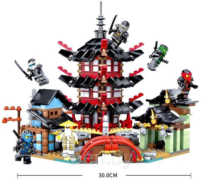 76013 Конструктор Leduo Ninjago Ниндзяго, замок дракона, 810 деталей, аналог лего Lego Ninjago Ниндзяго - фото 2 - id-p173369697