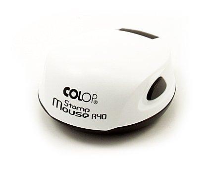 Полуавтоматическая оснастка Colop Stamp Mouse R40 для клише печати &#248;40 мм, корпус белый - фото 2 - id-p191728455