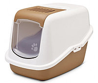 Туалет-домик для кошек SAVIC Nestor белый/коричневый (02270WHZ)