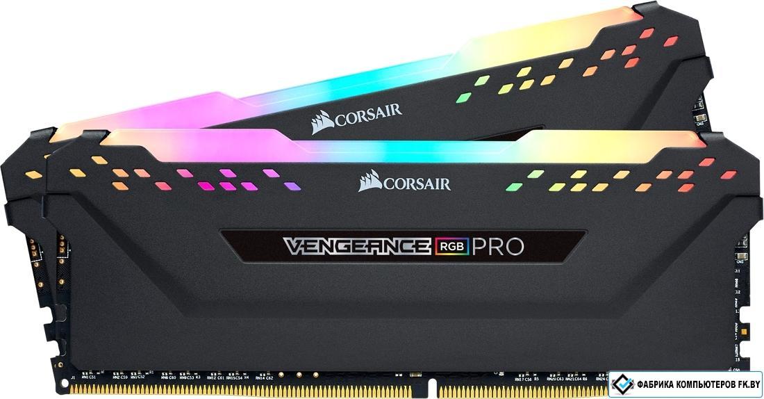 Оперативная память Corsair Vengeance PRO RGB 2x8GB DDR4 PC4-32000 CMW16GX4M2Z4000C18 - фото 1 - id-p191728842