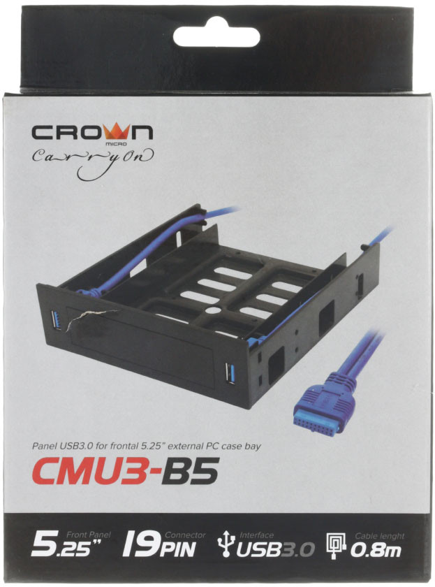 Концентратор (панель) Crown CMU3-B5 черный - фото 3 - id-p189732606