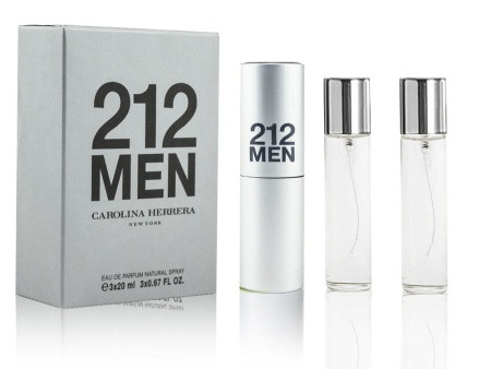 Мужская туалетная вода Carolina Herrera - 212 Men Edt 3*20ml  (ID#191734455), цена: 35.55 руб., купить на Deal.by