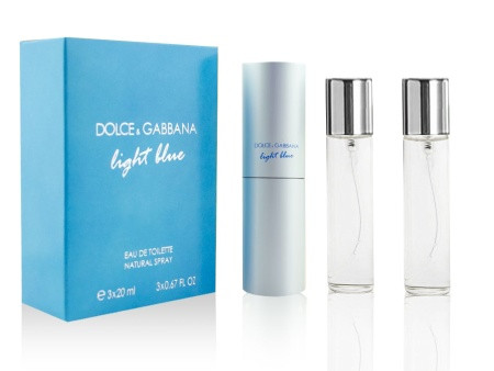 Женская туалетная вода Dolce&Gabbana - Light Blue Edt 3*20ml - фото 1 - id-p191734459