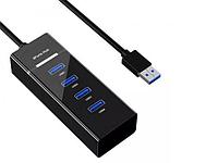 Хаб USB KS-is 1xUSB 3.0 3xUSB 2.0 F - USB 3.0 Type-A M 1.2m KS-728