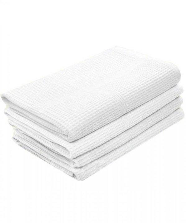 Белое вафельное полотенце 45*60 - фото 1 - id-p191736568