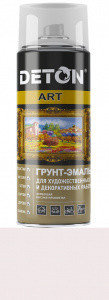 Грунт-эмаль DETON ART (Белый матовый) для худ. и декор. работ, аэрозоль 520 мл, фото 2