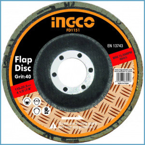 Диск шлифовальный лепестковый 115 мм INGCO FD1151 - фото 1 - id-p155046651