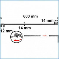 Струбцина для гибки арматуры 600 мм INGCO HBB12141