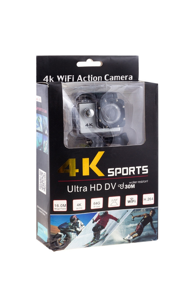 Экшн камера 4К Ultra HD Sports (4K WiFi Action Camera). Качество А Черный - фото 4 - id-p132031691
