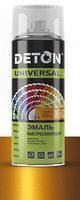 Эмаль акриловая DETON UNIVERSAL (Золото Bright GOLD) быстросохнущая, аэрозоль 520 мл