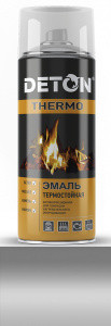 Термостойкая эмаль DETON THERMO (Серебристая) аэрозоль, 520 мл - фото 1 - id-p127692553