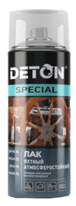 Лак яхтный DETON SPECIAL (Глянцевый) универсальный, аэрозоль 520 мл - фото 1 - id-p127692556