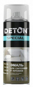 Эмаль для ванн и керамики DETON SPECIAL (Белый), аэрозоль 520 мл, фото 2